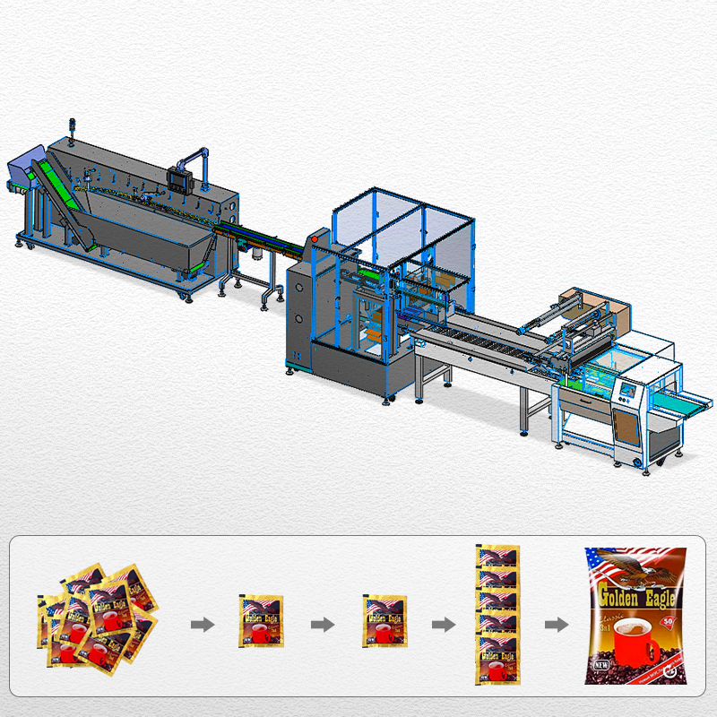 Sachet Bag Casting Contando máquina de embalaje de almohada 